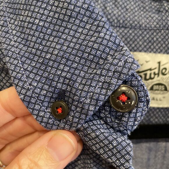 Howler Brothers Short Sleeve Button Down Size Medium Blue - Picture 3 of 7